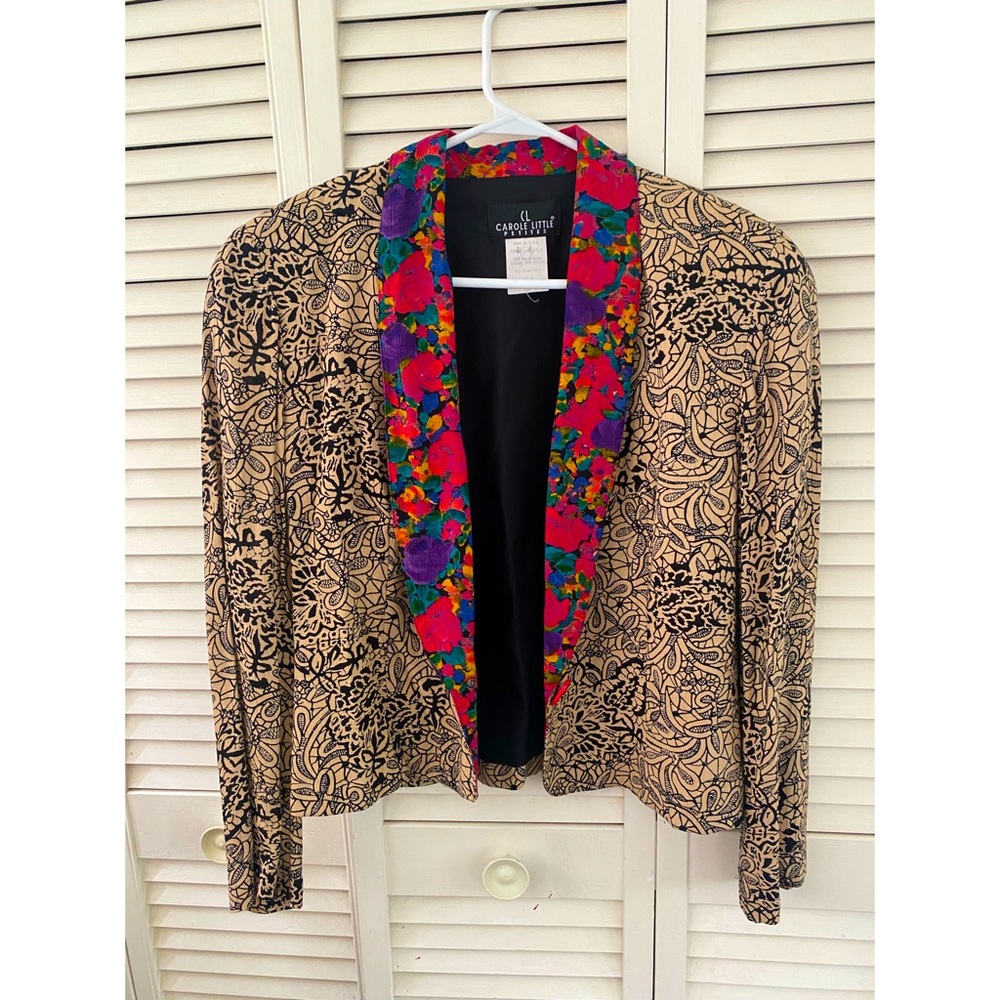 Vintage 80s Floral Blazer